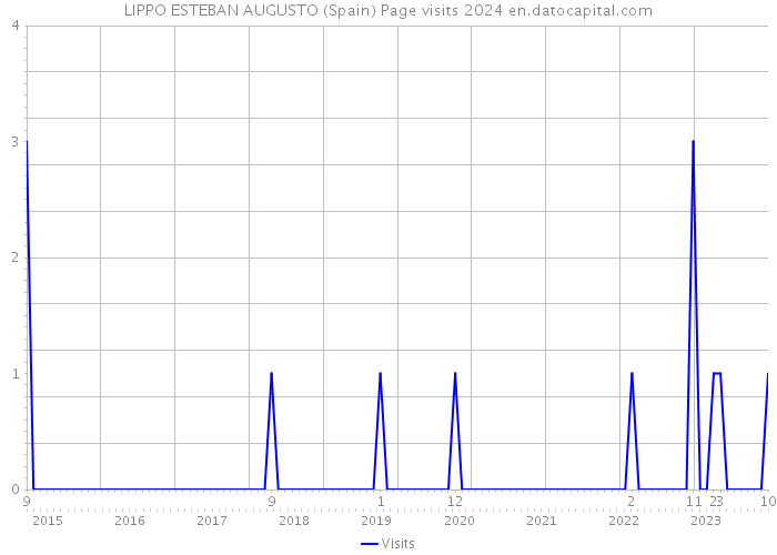 LIPPO ESTEBAN AUGUSTO (Spain) Page visits 2024 