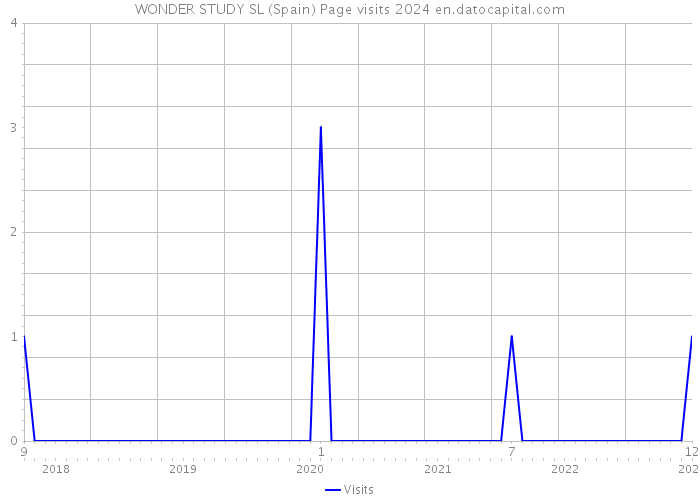 WONDER STUDY SL (Spain) Page visits 2024 