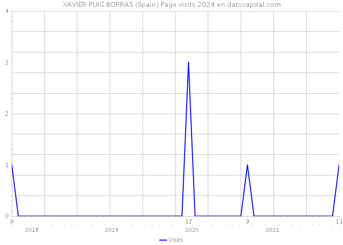 XAVIER PUIG BORRAS (Spain) Page visits 2024 