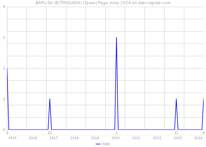 BAPU SA (EXTINGUIDA) (Spain) Page visits 2024 