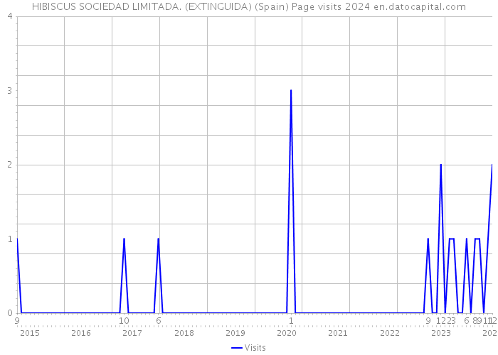 HIBISCUS SOCIEDAD LIMITADA. (EXTINGUIDA) (Spain) Page visits 2024 