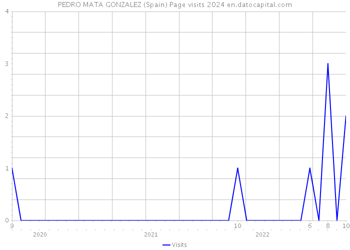 PEDRO MATA GONZALEZ (Spain) Page visits 2024 
