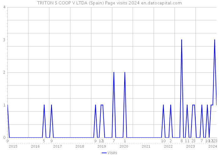 TRITON S COOP V LTDA (Spain) Page visits 2024 