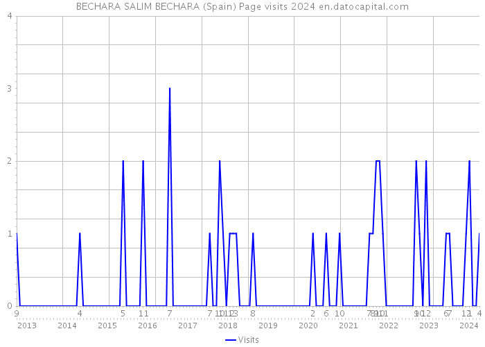 BECHARA SALIM BECHARA (Spain) Page visits 2024 