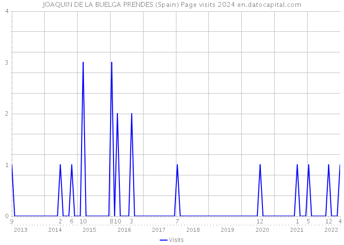 JOAQUIN DE LA BUELGA PRENDES (Spain) Page visits 2024 