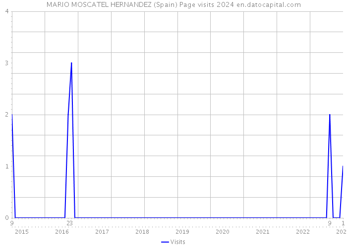 MARIO MOSCATEL HERNANDEZ (Spain) Page visits 2024 