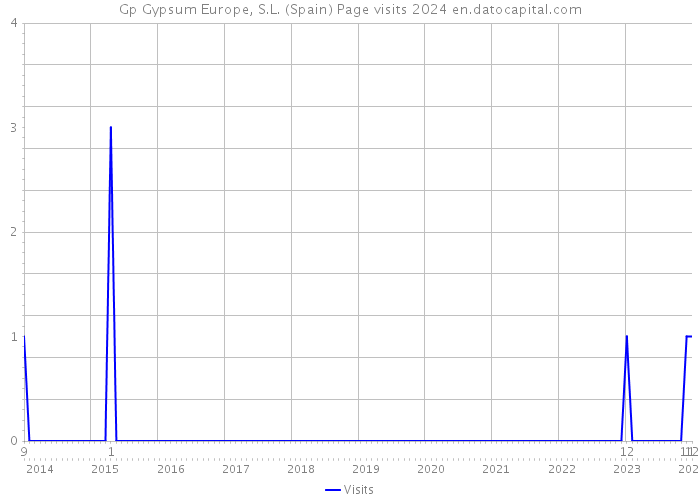 Gp Gypsum Europe, S.L. (Spain) Page visits 2024 