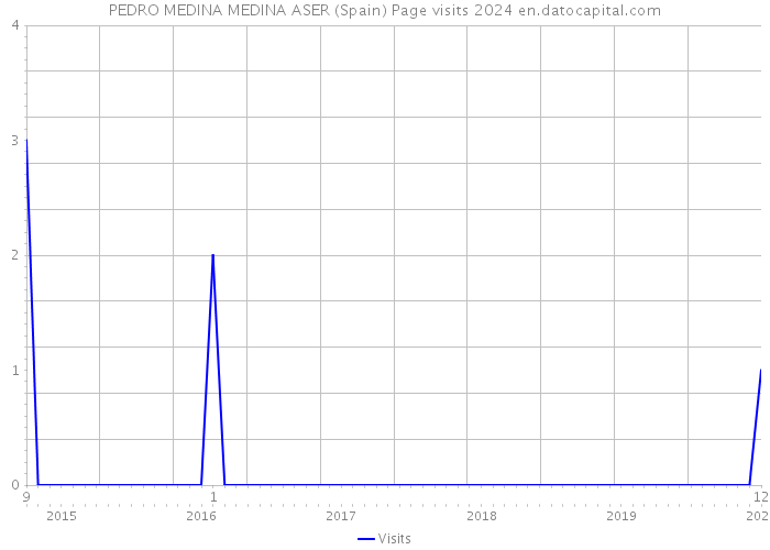 PEDRO MEDINA MEDINA ASER (Spain) Page visits 2024 