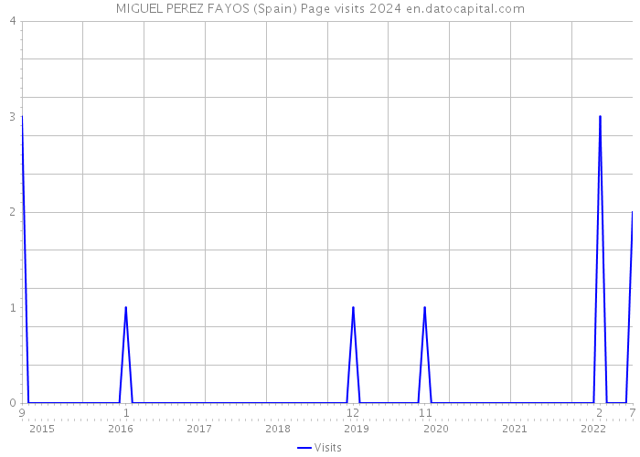 MIGUEL PEREZ FAYOS (Spain) Page visits 2024 