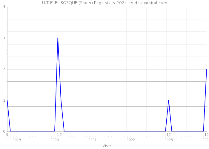 U.T.E. EL BOSQUE (Spain) Page visits 2024 