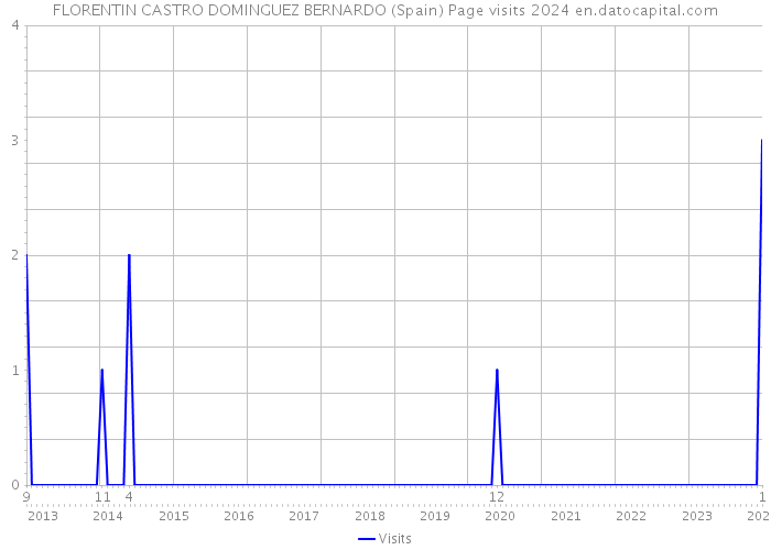 FLORENTIN CASTRO DOMINGUEZ BERNARDO (Spain) Page visits 2024 