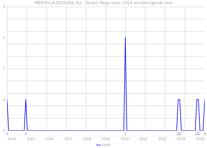 MESON LA ESQUINA SLL. (Spain) Page visits 2024 