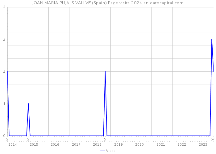 JOAN MARIA PUJALS VALLVE (Spain) Page visits 2024 