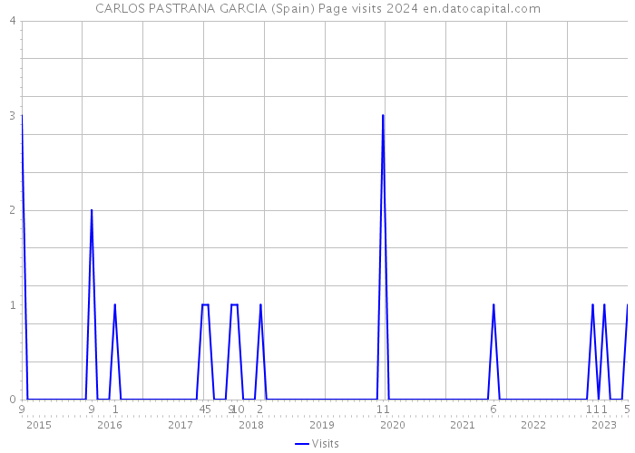CARLOS PASTRANA GARCIA (Spain) Page visits 2024 