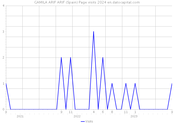 GAMILA ARIF ARIF (Spain) Page visits 2024 