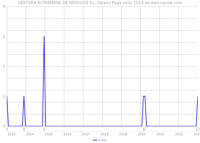 GESTORA EXTREMENA DE RESIDUOS S.L. (Spain) Page visits 2024 