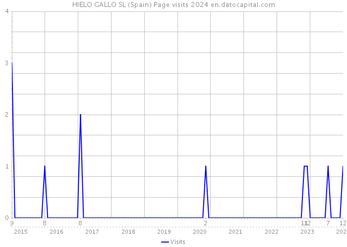 HIELO GALLO SL (Spain) Page visits 2024 