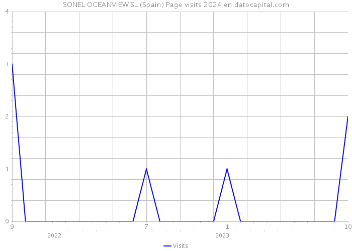 SONEL OCEANVIEW SL (Spain) Page visits 2024 