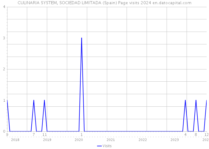 CULINARIA SYSTEM, SOCIEDAD LIMITADA (Spain) Page visits 2024 