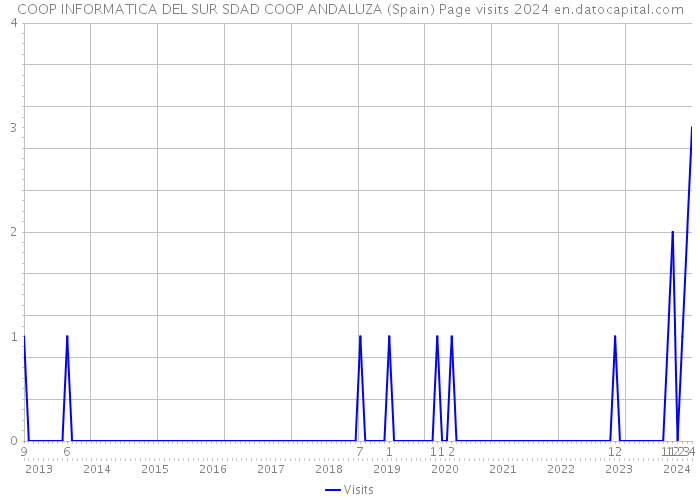COOP INFORMATICA DEL SUR SDAD COOP ANDALUZA (Spain) Page visits 2024 