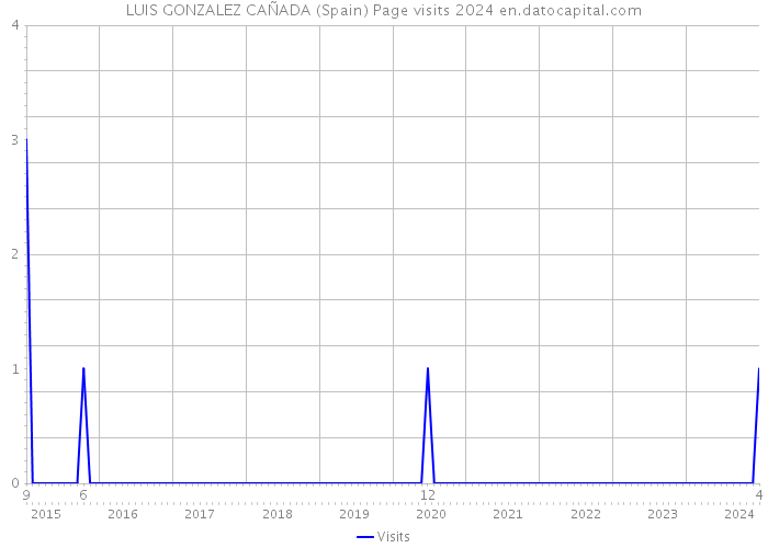 LUIS GONZALEZ CAÑADA (Spain) Page visits 2024 
