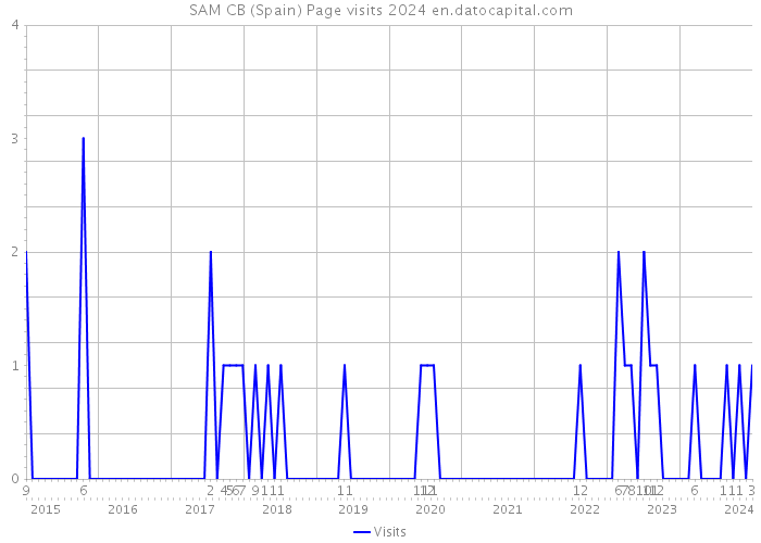 SAM CB (Spain) Page visits 2024 