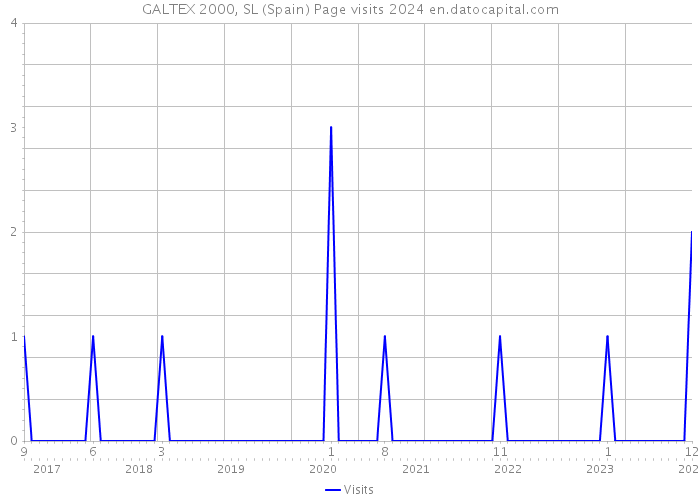GALTEX 2000, SL (Spain) Page visits 2024 