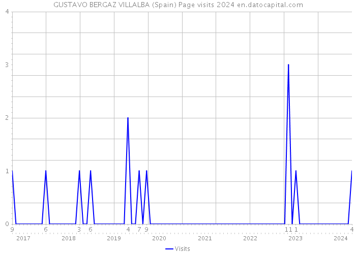 GUSTAVO BERGAZ VILLALBA (Spain) Page visits 2024 