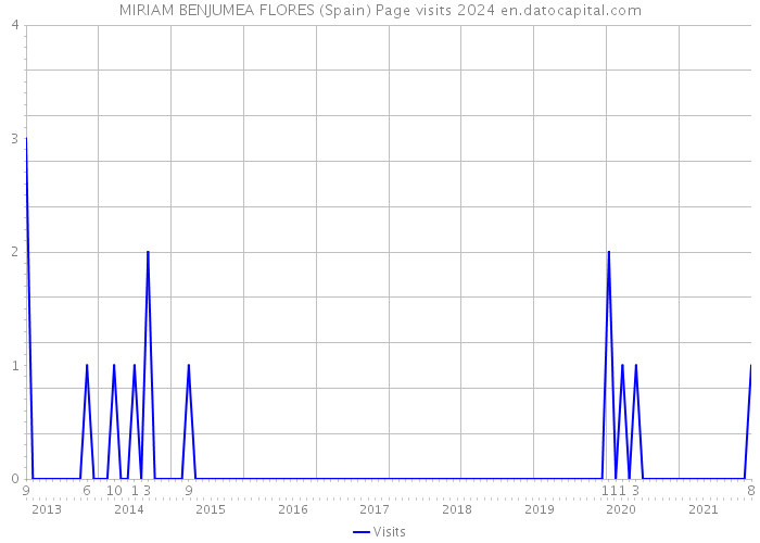 MIRIAM BENJUMEA FLORES (Spain) Page visits 2024 