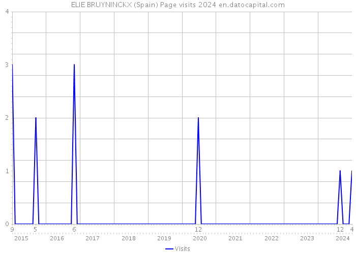 ELIE BRUYNINCKX (Spain) Page visits 2024 
