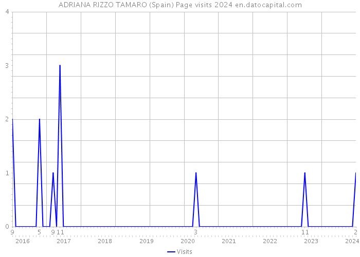 ADRIANA RIZZO TAMARO (Spain) Page visits 2024 