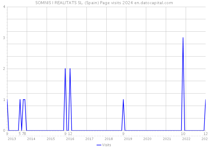 SOMNIS I REALITATS SL. (Spain) Page visits 2024 