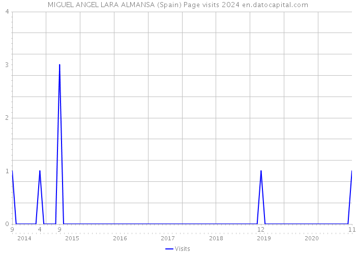 MIGUEL ANGEL LARA ALMANSA (Spain) Page visits 2024 