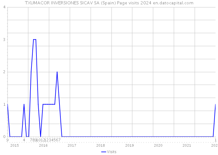 TXUMACOR INVERSIONES SICAV SA (Spain) Page visits 2024 