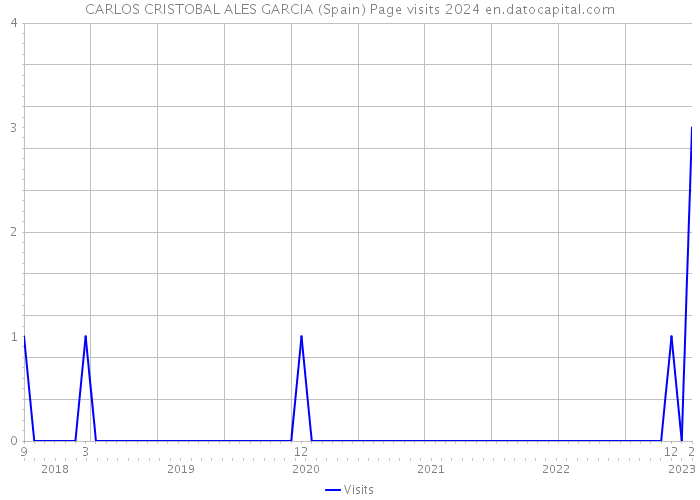 CARLOS CRISTOBAL ALES GARCIA (Spain) Page visits 2024 