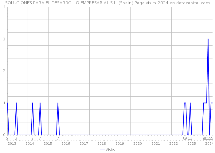 SOLUCIONES PARA EL DESARROLLO EMPRESARIAL S.L. (Spain) Page visits 2024 