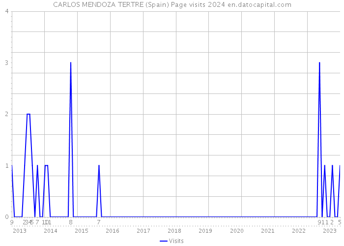 CARLOS MENDOZA TERTRE (Spain) Page visits 2024 