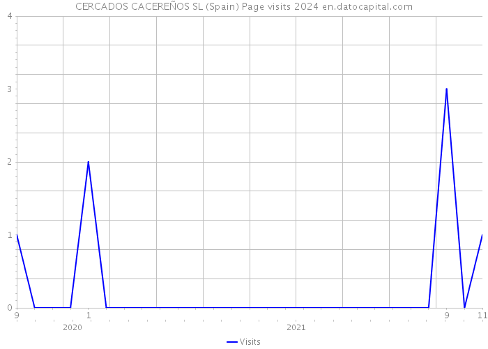 CERCADOS CACEREÑOS SL (Spain) Page visits 2024 
