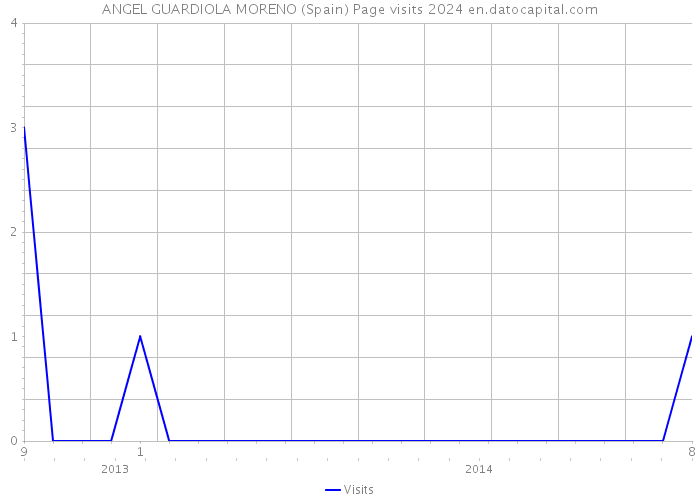 ANGEL GUARDIOLA MORENO (Spain) Page visits 2024 