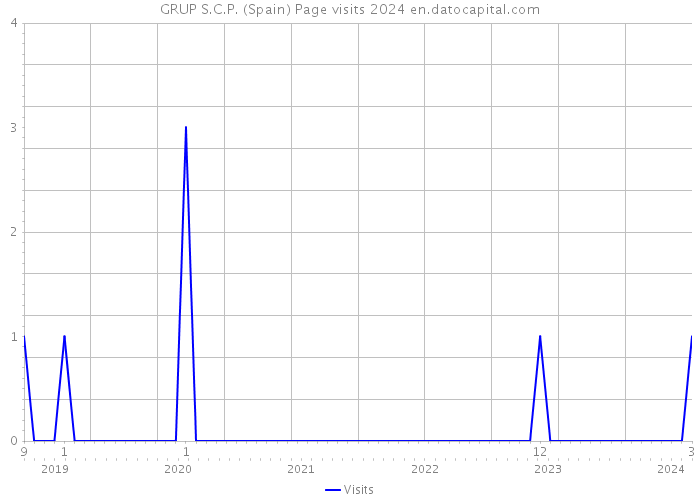 GRUP S.C.P. (Spain) Page visits 2024 