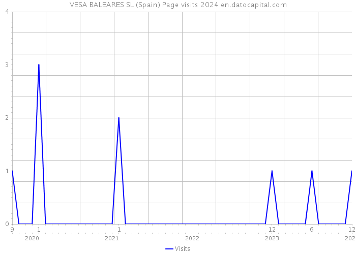 VESA BALEARES SL (Spain) Page visits 2024 