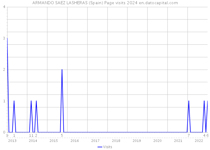 ARMANDO SAEZ LASHERAS (Spain) Page visits 2024 