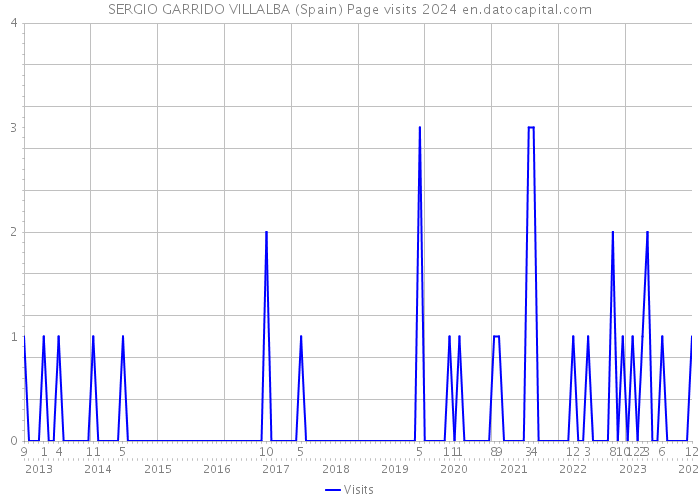 SERGIO GARRIDO VILLALBA (Spain) Page visits 2024 