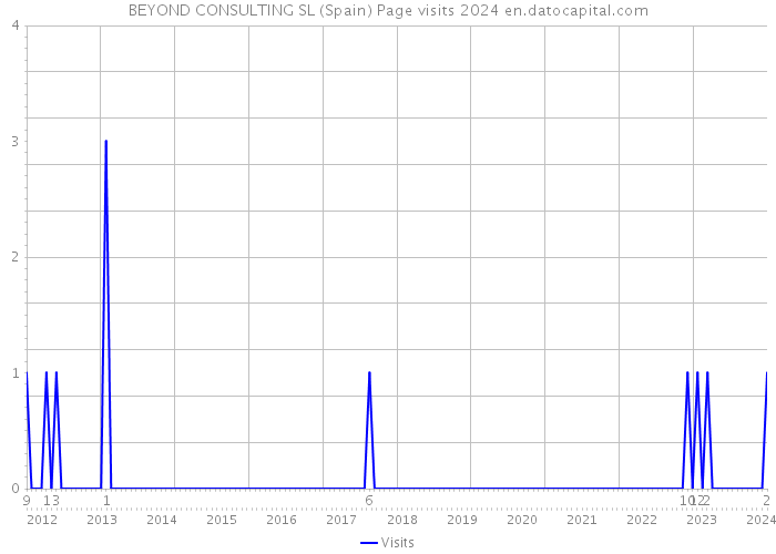BEYOND CONSULTING SL (Spain) Page visits 2024 