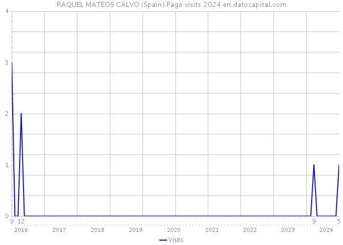 RAQUEL MATEOS CALVO (Spain) Page visits 2024 