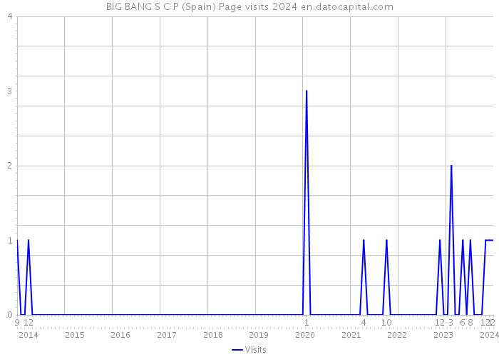 BIG BANG S C P (Spain) Page visits 2024 