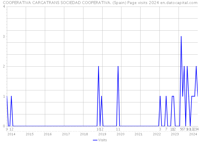 COOPERATIVA CARGATRANS SOCIEDAD COOPERATIVA. (Spain) Page visits 2024 