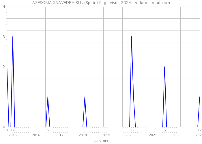ASESORIA SAAVEDRA SLL. (Spain) Page visits 2024 