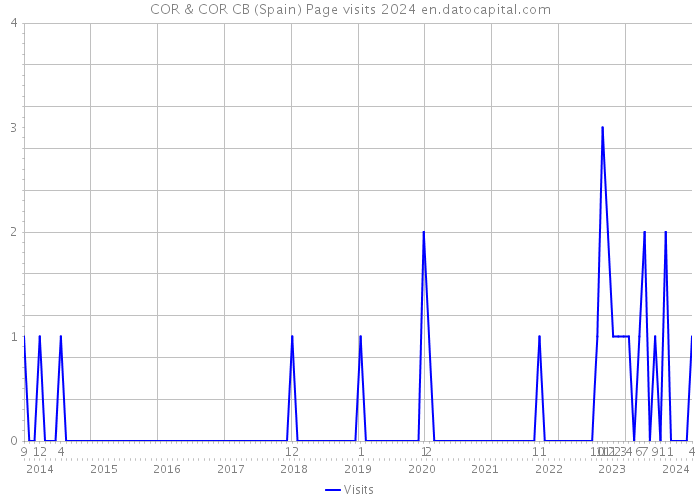 COR & COR CB (Spain) Page visits 2024 