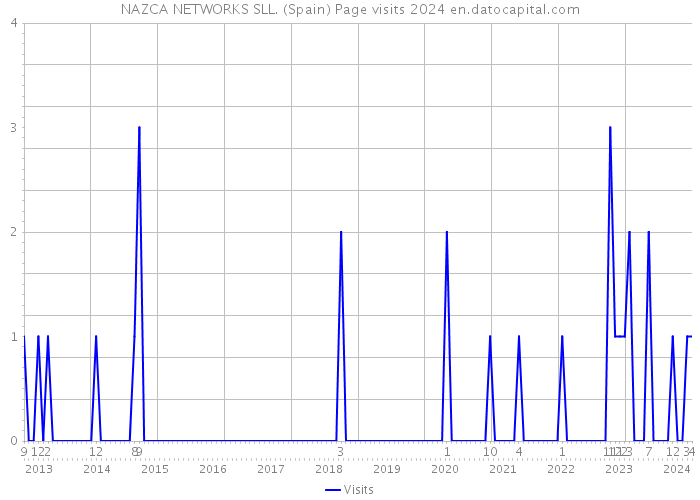 NAZCA NETWORKS SLL. (Spain) Page visits 2024 